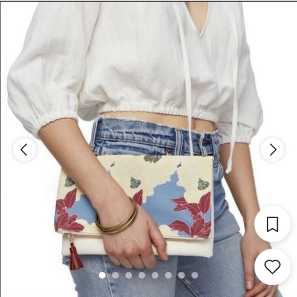 Rachel Pally Floral Foldover Clutch